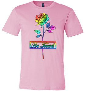 Be Kind Rose Black Outline