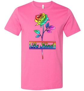 Be Kind Rose Black Outline