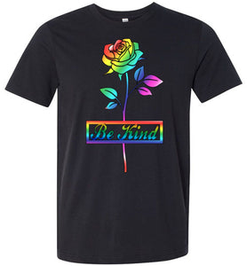 Be Kind Rose Black Outline