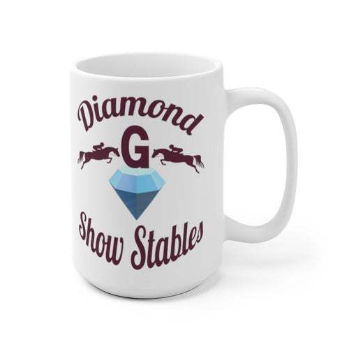 Diamond G Show Stables Personalized White Ceramic Mug