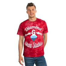 Load image into Gallery viewer, Diamond G Show Stables Tie-Dye Tee, Crystal