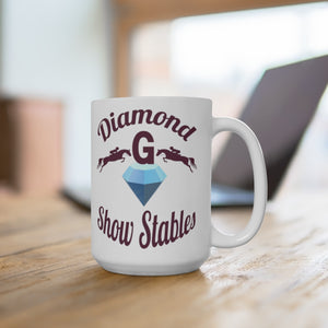 Diamond G Show Stables Personalized White Ceramic Mug