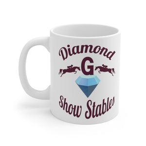 Diamond G Show Stables Personalized White Ceramic Mug