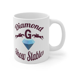 Diamond G Show Stables Personalized White Ceramic Mug