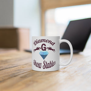 Diamond G Show Stables Personalized White Ceramic Mug