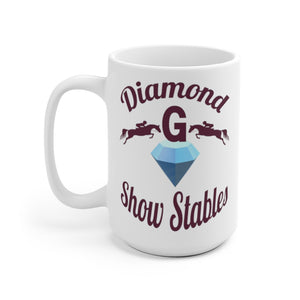 Diamond G Show Stables Personalized White Ceramic Mug