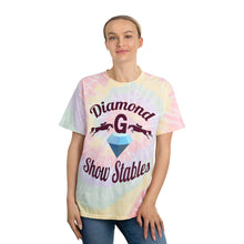 Load image into Gallery viewer, Diamond G Show Stables Tie-Dye Tee, Spiral Hazy Rainbow