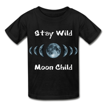 Load image into Gallery viewer, Stay Wild Moon Child Hanes Youth Tagless T-Shirt - black