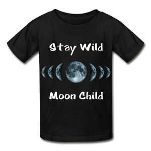 Stay Wild Moon Child Hanes Youth Tagless T-Shirt - black