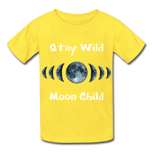 Load image into Gallery viewer, Stay Wild Moon Child Hanes Youth Tagless T-Shirt - yellow