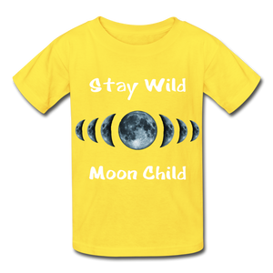 Stay Wild Moon Child Hanes Youth Tagless T-Shirt - yellow