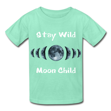 Load image into Gallery viewer, Stay Wild Moon Child Hanes Youth Tagless T-Shirt - deep mint