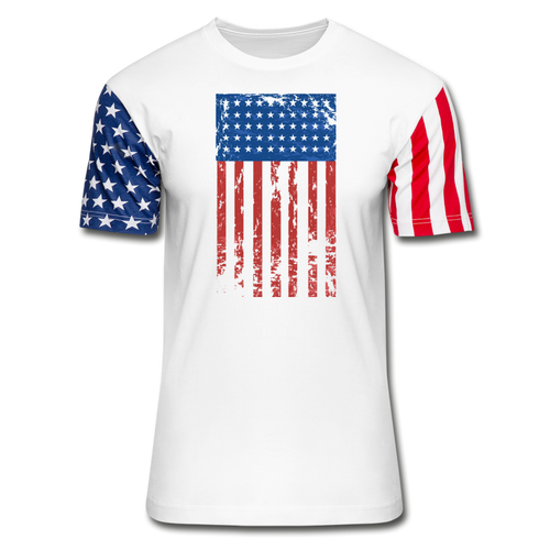 Flag Stars & Stripes T-Shirt - white