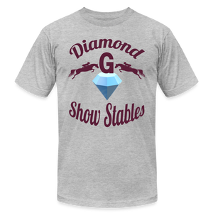 Diamond G Show Stables t shirt - heather gray